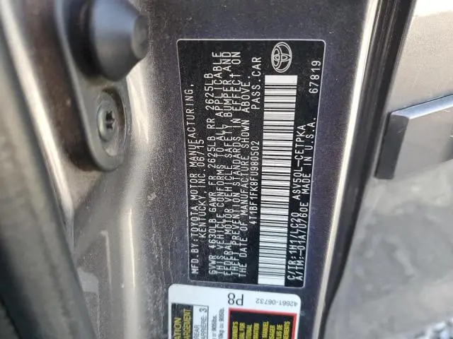 2015 TOYOTA CAMRY LE  