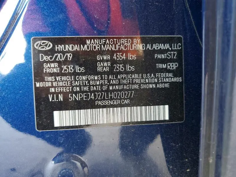 2020 HYUNDAI SONATA SEL PLUS  