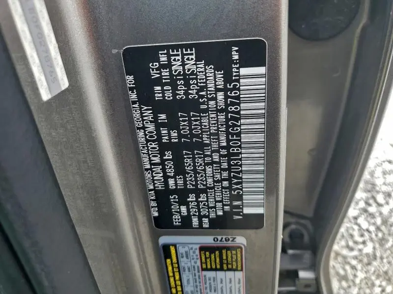 2015 HYUNDAI SANTA FE SPORT   