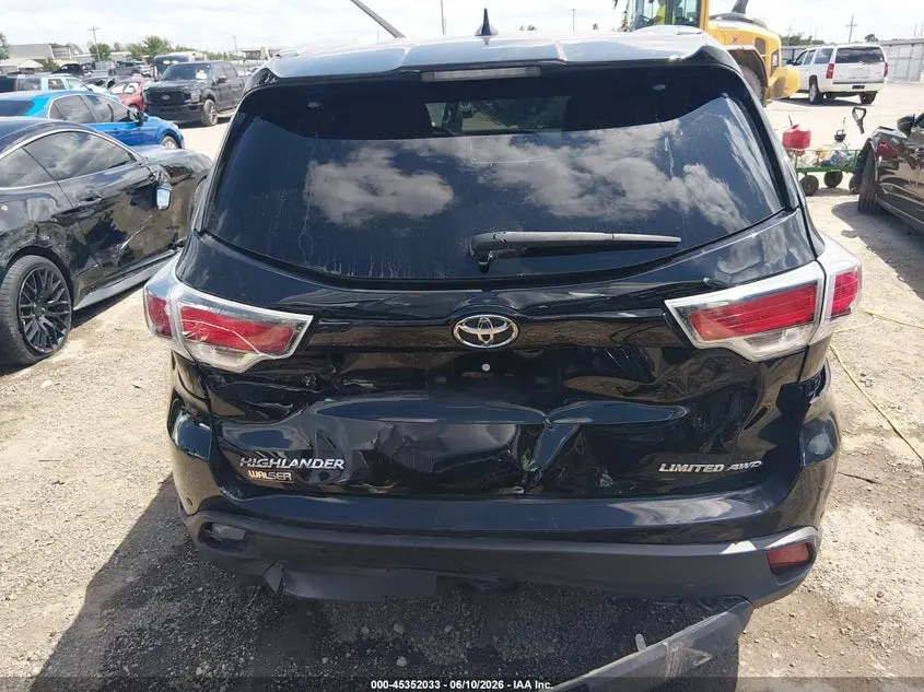 2015 TOYOTA HIGHLANDER LIMITED PLATINUM V6
