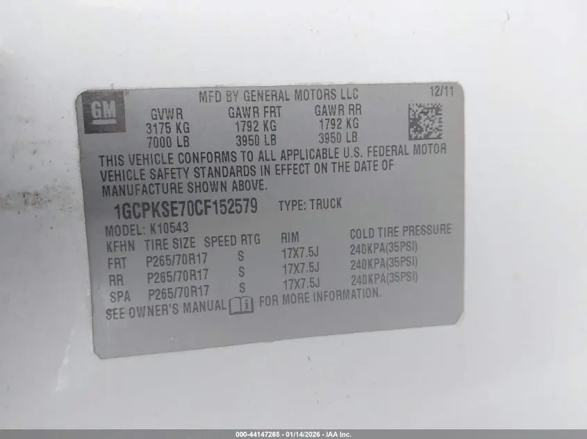 2012 CHEVROLET SILVERADO 1500 LT