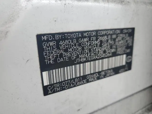2010 LEXUS ES 350  