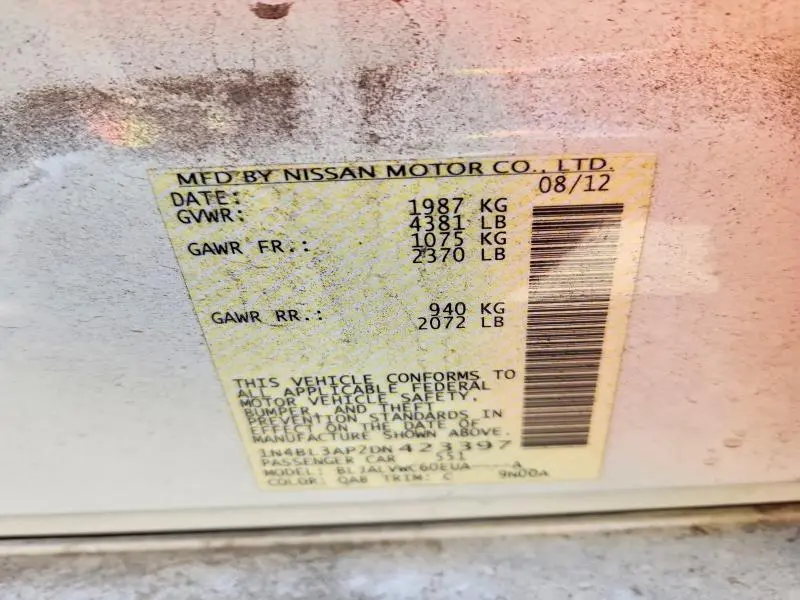 2013 NISSAN ALTIMA 3.5S  