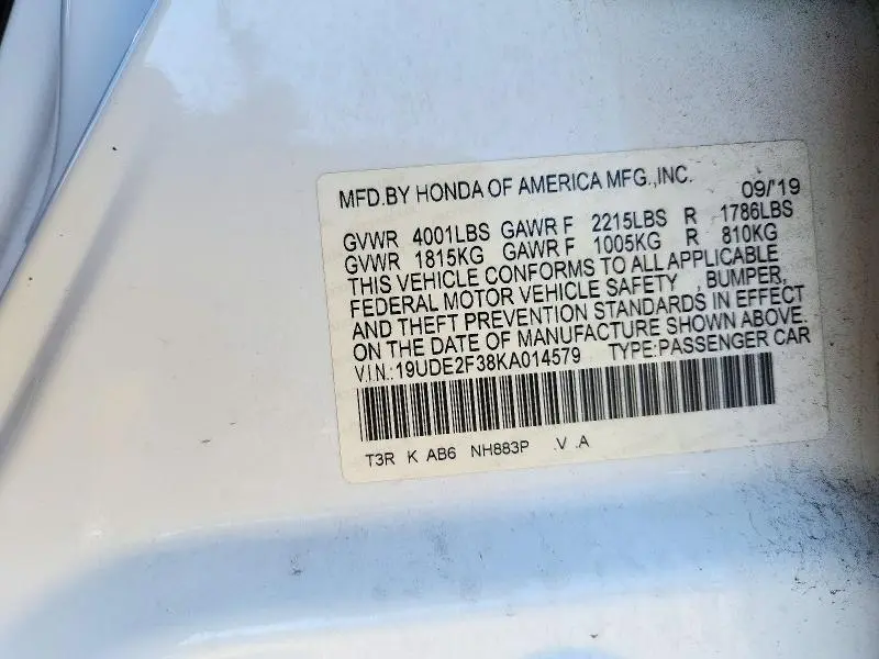 2019 ACURA ILX   