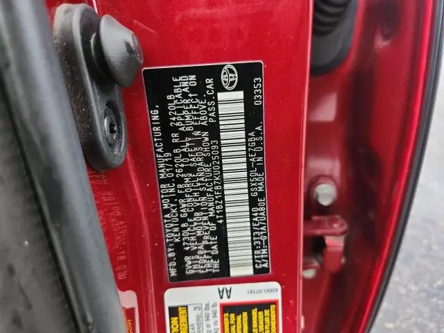 2019 TOYOTA AVALON XLE