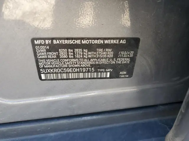 2014 BMW X5 XDRIVE35I  