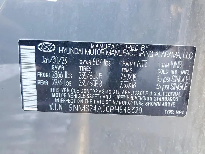 2023 HYUNDAI SANTA FE SEL  
