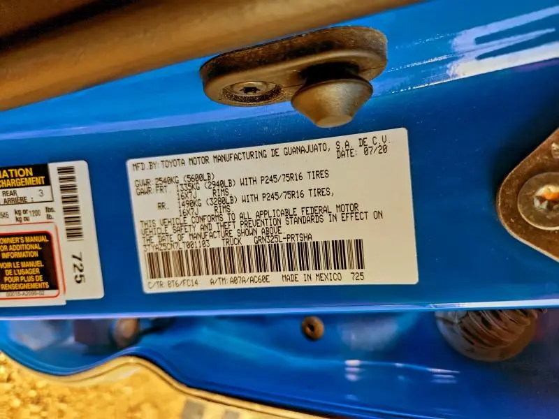 2020 TOYOTA TACOMA DOUBLE CAB  