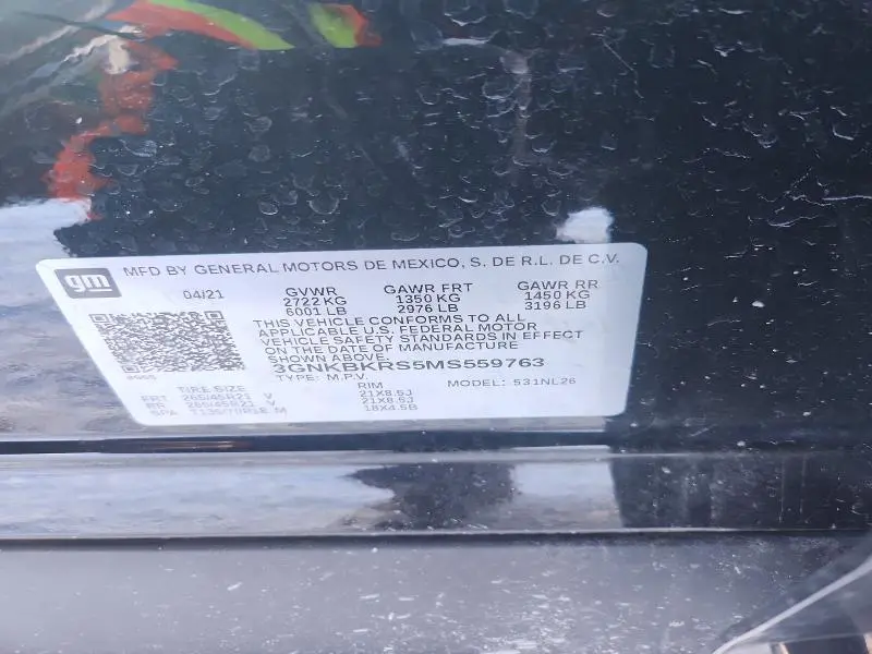 2021 CHEVROLET BLAZER RS  