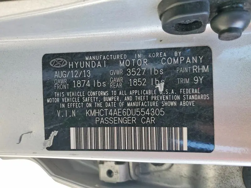 2013 HYUNDAI ACCENT GLS  