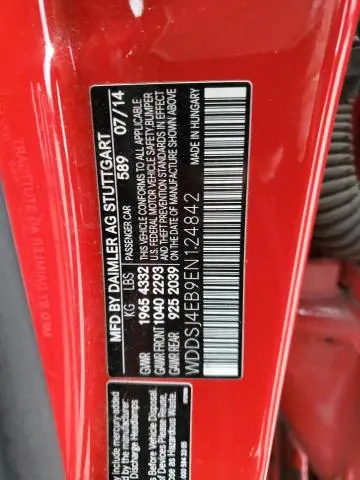 2014 MERCEDES-BENZ CLA 250