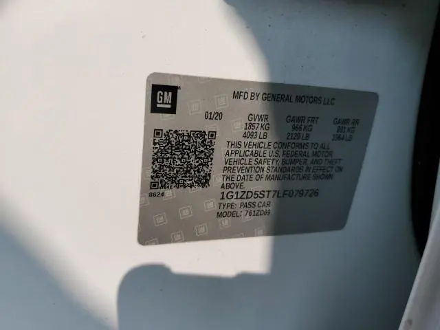 2020 CHEVROLET MALIBU LT  