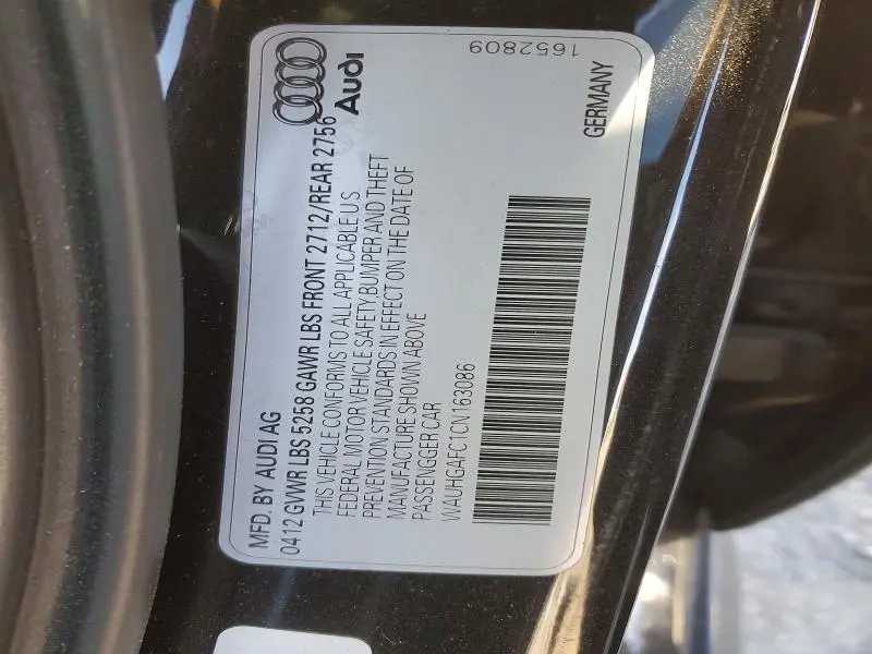 2012 AUDI A6 PRESTIGE  