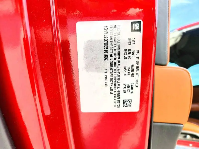 2014 CHEVROLET CORVETTE STINGRAY Z51 3LT  