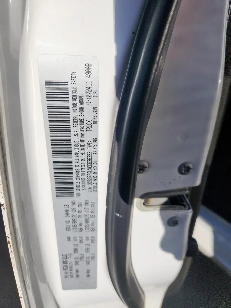 2019 RAM 3500 TRADESMAN  