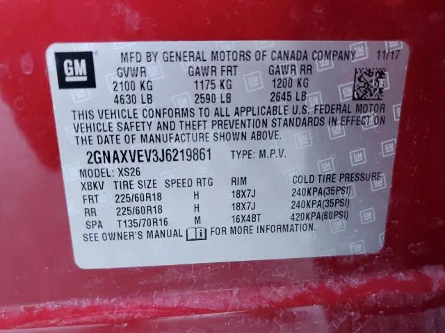 2018 CHEVROLET EQUINOX PREMIER  