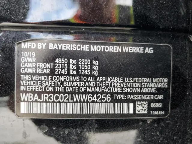 2020 BMW 530 I  
