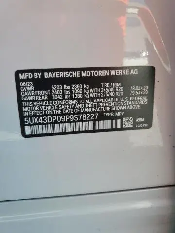 2023 BMW X3 SDRIVE30I  