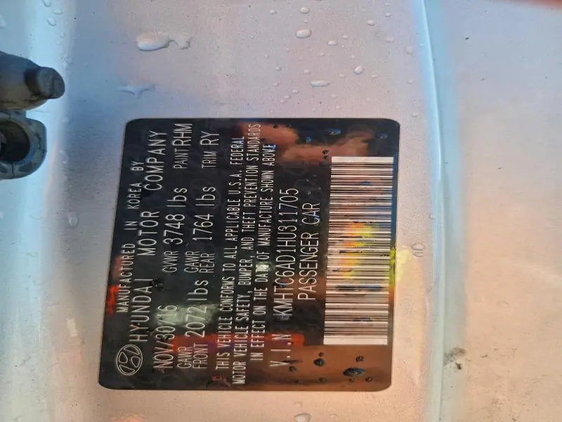 2017 HYUNDAI VELOSTER   