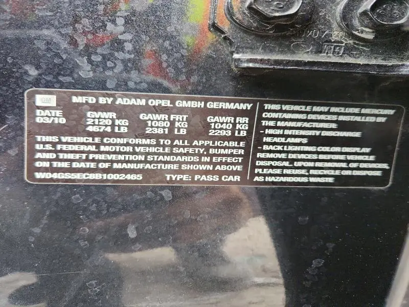 2011 BUICK REGAL CXL  