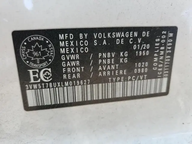 2020 VOLKSWAGEN JETTA GLI  