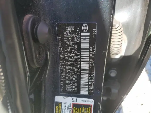 2012 TOYOTA CAMRY HYBRID  