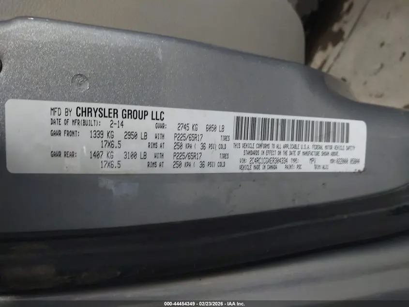 2014 CHRYSLER TOWN & COUNTRY TOURING-L