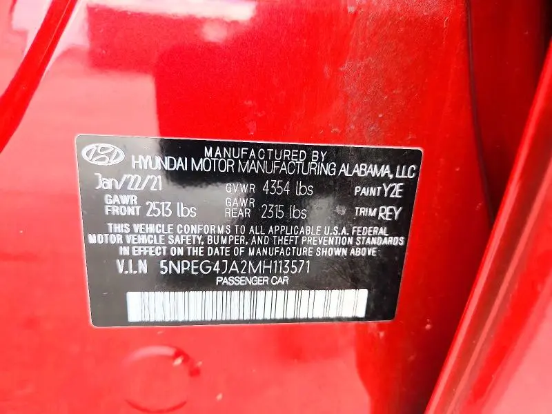 2021 HYUNDAI SONATA SE  