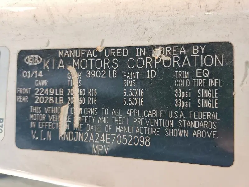 2014 KIA SOUL BASE  