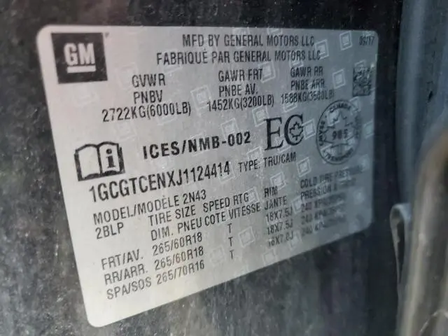 2018 CHEVROLET COLORADO LT  