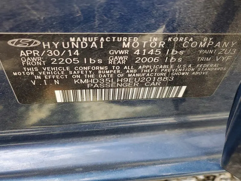 2014 HYUNDAI ELANTRA GT BASE  