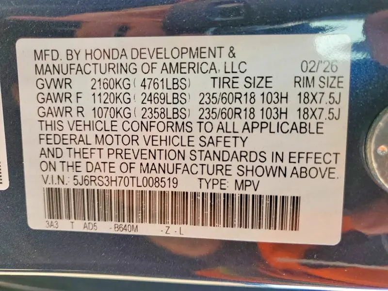 2026 HONDA CR-V EXL  