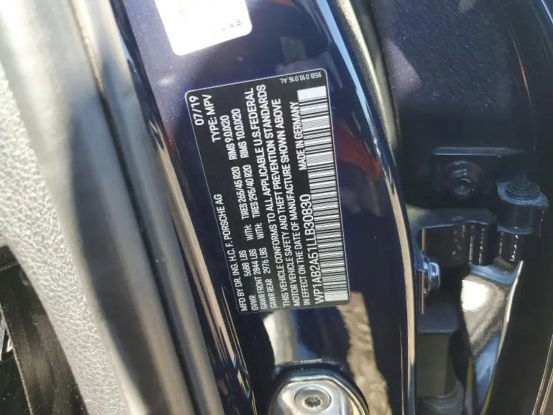 2020 PORSCHE MACAN S  