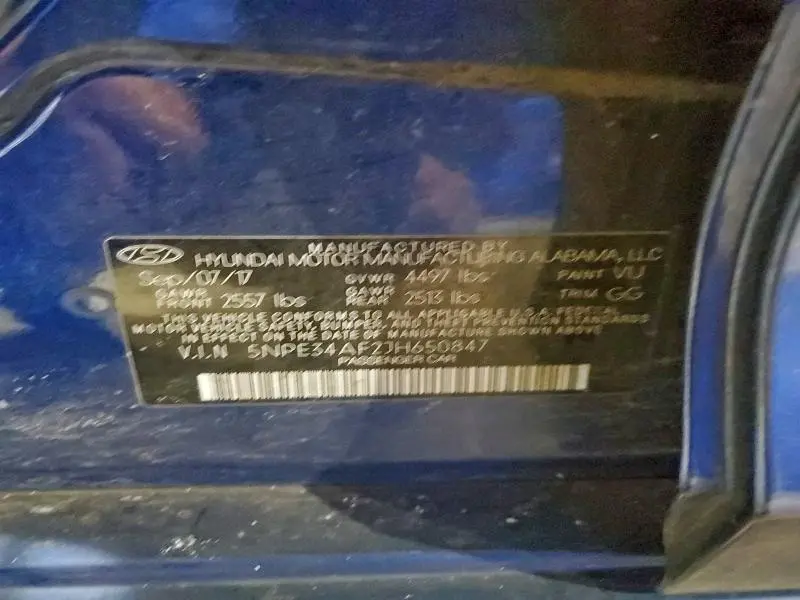 2018 HYUNDAI SONATA SPORT  