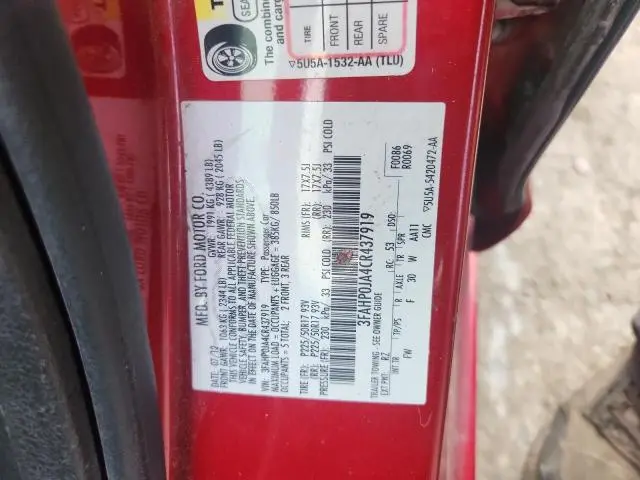 2012 FORD FUSION SEL  