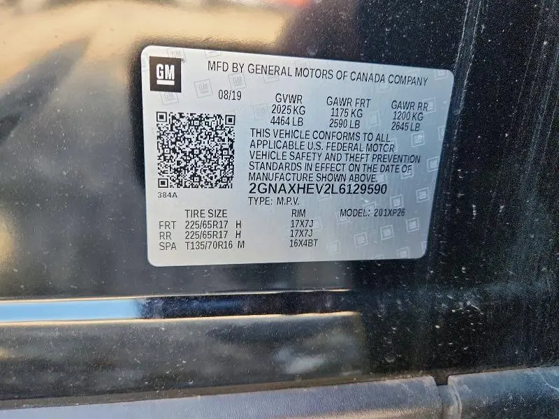 2020 CHEVROLET EQUINOX LS  