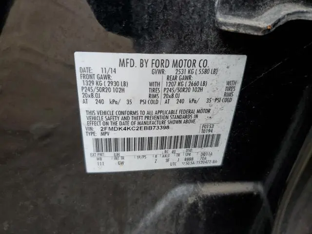 2014 FORD EDGE LIMITED  