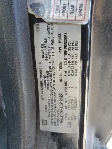 2012 CHEVROLET COLORADO LT  