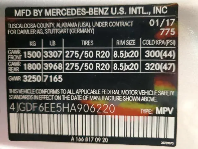 2017 MERCEDES-BENZ GLS 450 4MATIC  