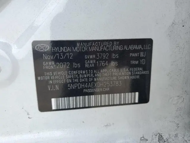 2013 HYUNDAI ELANTRA GLS  