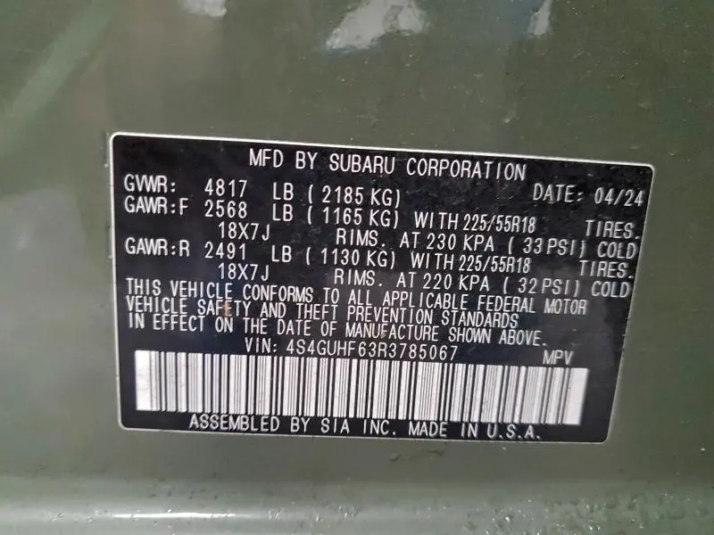 2024 SUBARU CROSSTREK SPORT  