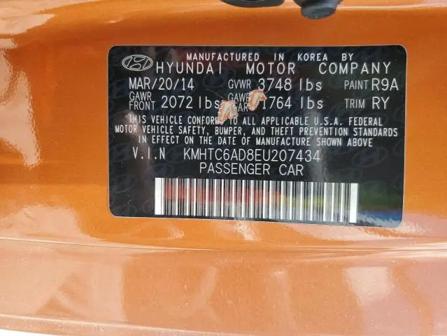 2014 HYUNDAI VELOSTER   