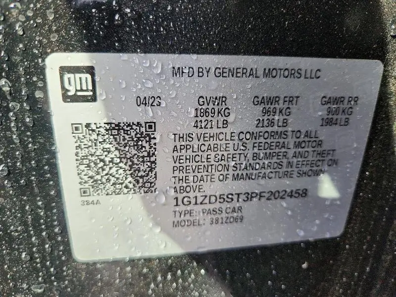 2023 CHEVROLET MALIBU LT  