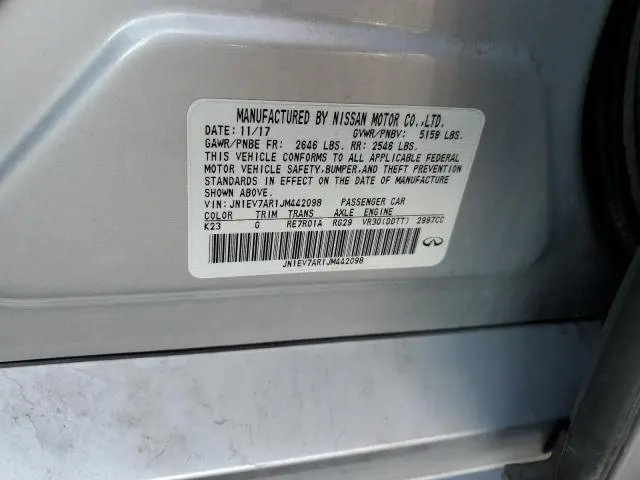 2018 INFINITI Q50 LUXE  