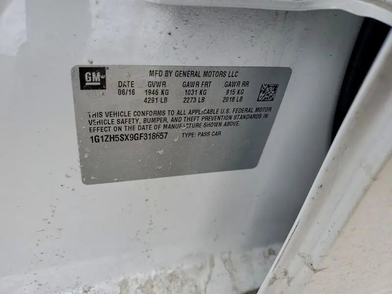 2016 CHEVROLET MALIBU PREMIER  