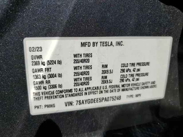 2023 TESLA MODEL Y   