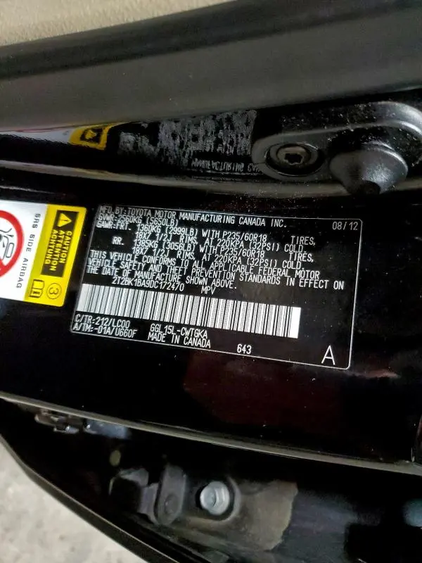 2013 LEXUS RX 350 BASE  