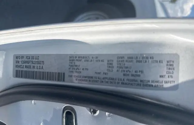 2020 RAM 1500 CLASSIC TRADESMAN  