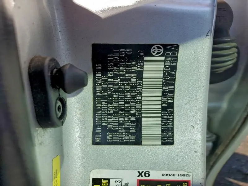 2017 TOYOTA COROLLA L  