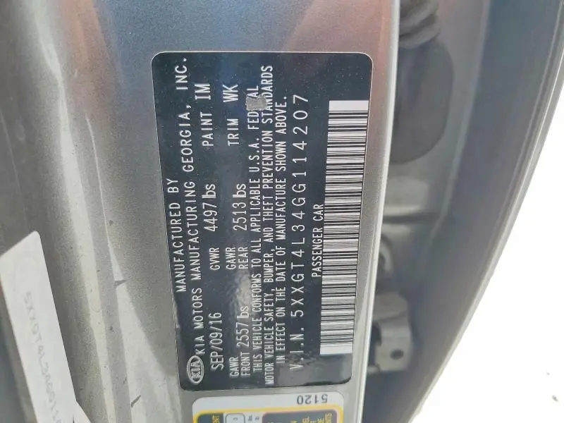 2016 KIA OPTIMA LX  